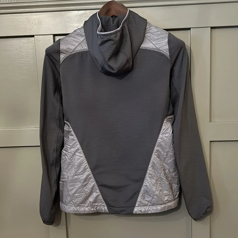 Outdoor Research Vigor Hybrid Hooded Jacket Storm Gray Light Pewter Size XS